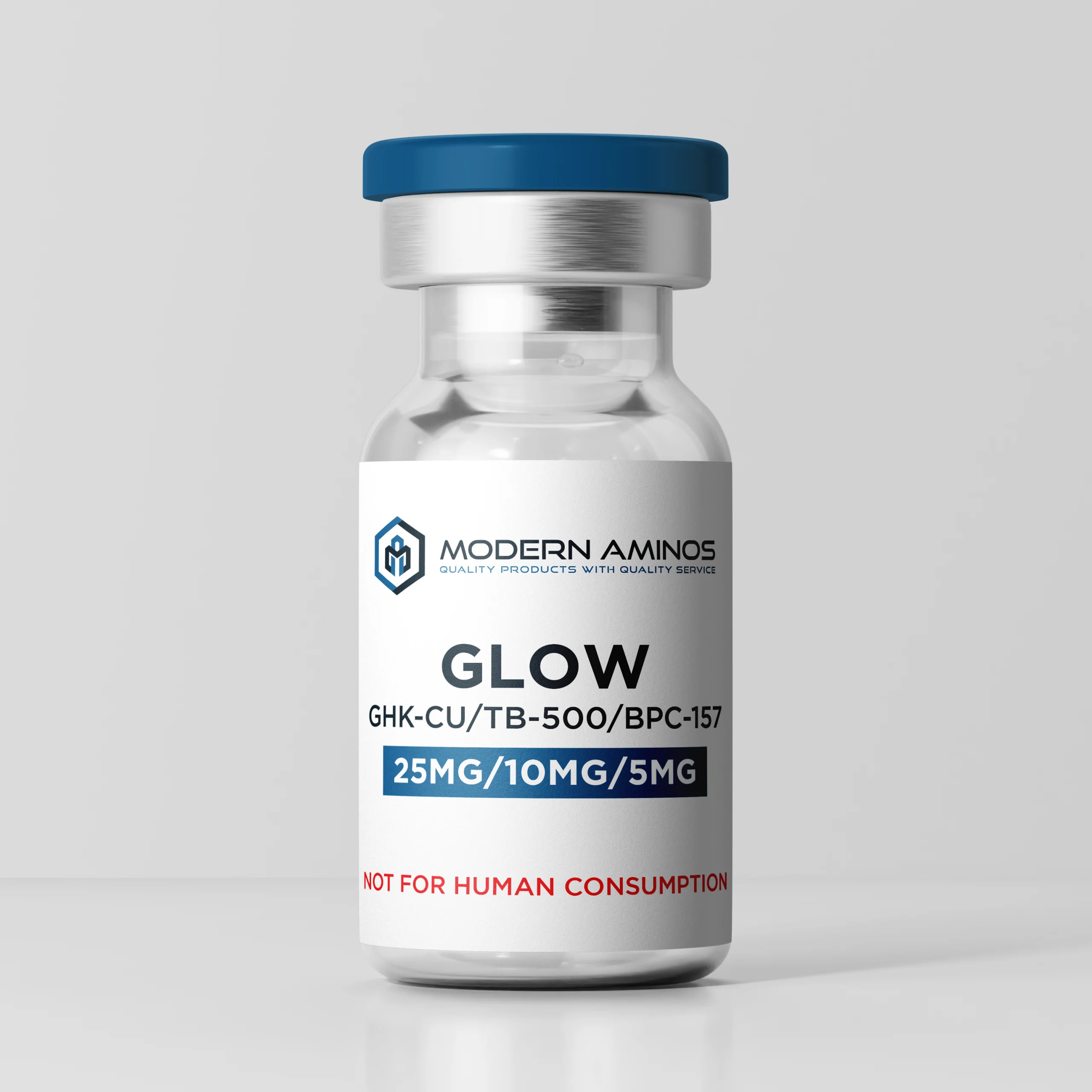 Modern Aminos' Glow peptide vial